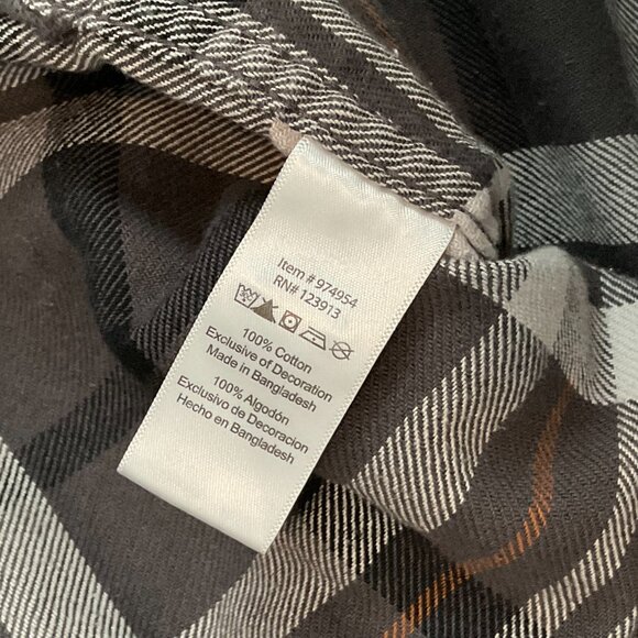 Jachs Men's Brawny Heavy Flannel Shirt Jacket Plaid Cotton Size XLT - Picture 4 of 8